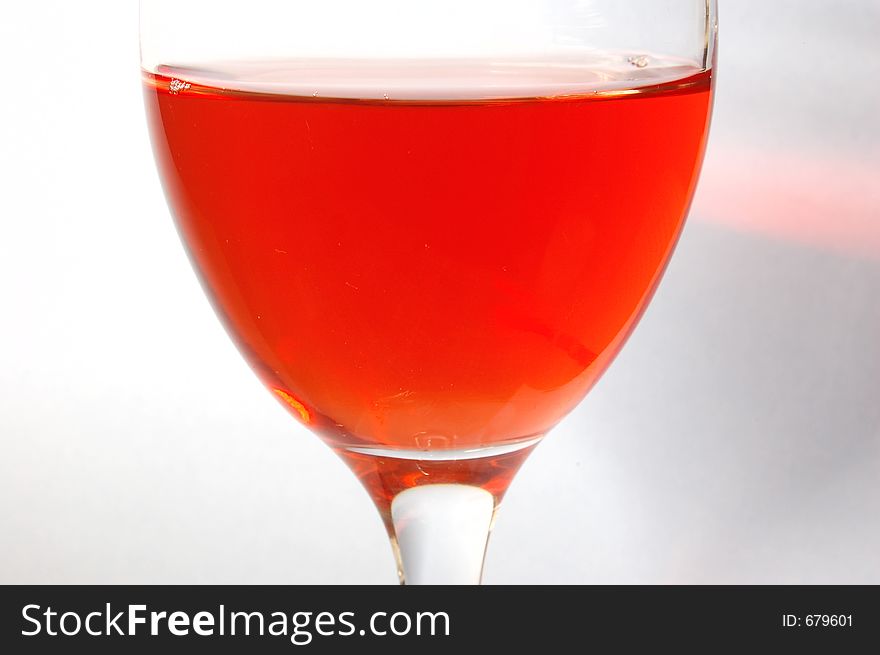 Glass of red juice