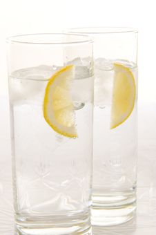 Water With Fresh Lemon Stock Photos Water With Fresh Lemon Stock Photos