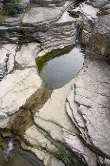 Erosion Lake Royalty Free Stock Photography Erosion Lake Royalty Free Stock Photography