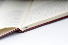 Blank, Opened Agenda Stock Images