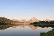 The Oxbow Bend Turnout In Grand Teton Royalty Free Stock Photo