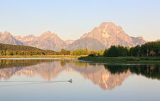The Oxbow Bend Turnout In Grand Teton Royalty Free Stock Image