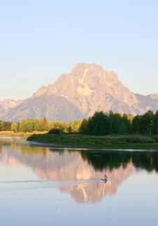 The Oxbow Bend Turnout In Grand Teton Royalty Free Stock Photography The Oxbow Bend Turnout In Grand Teton Royalty Free Stock Photography
