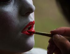 Red Lips Stock Images
