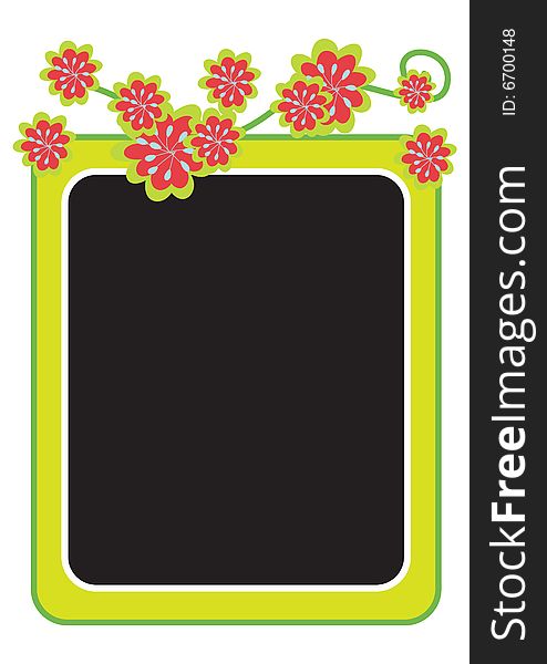 Floral Frame - Vector