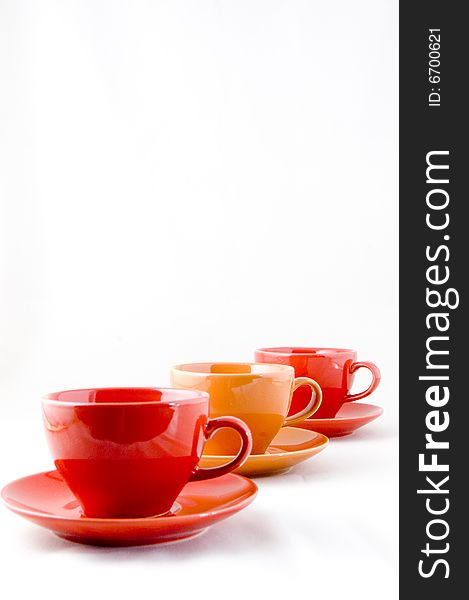 Cup And Saucer Isolated