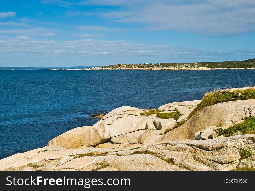 Rocky beach. Peggy's Cove, Canada