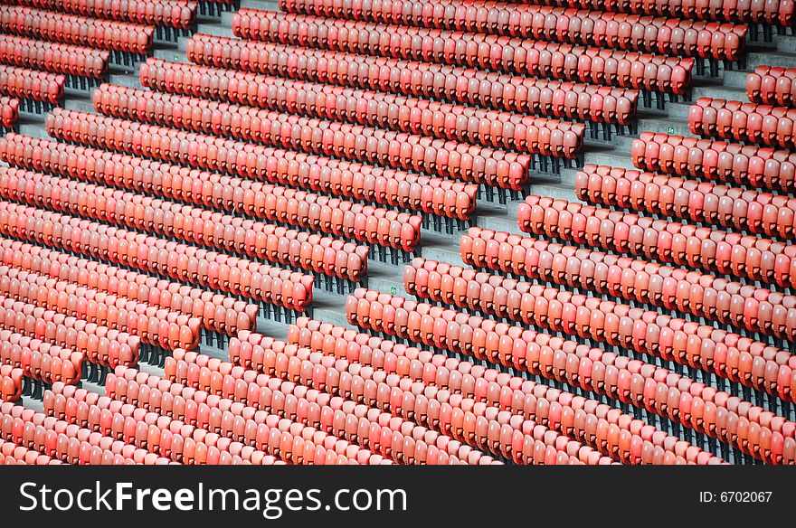 Rows of empty Stadium Seats