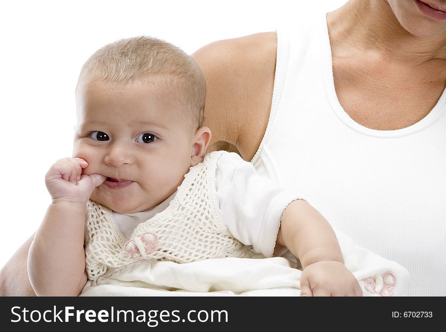 Mother Holding Little Baby