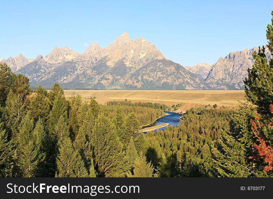 The Snake River Overlook in the Grand Teton