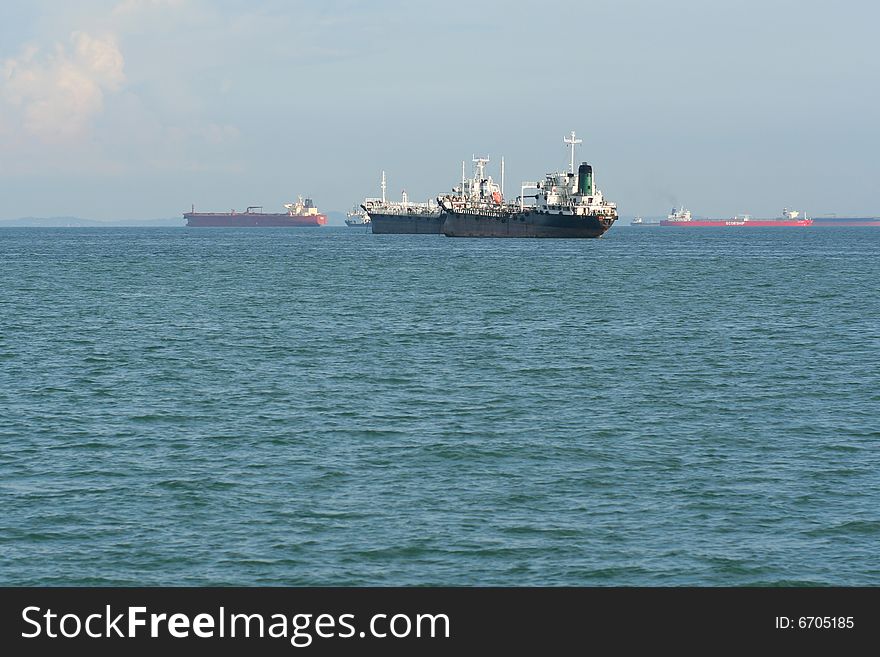 Cargo ship or freighter ship