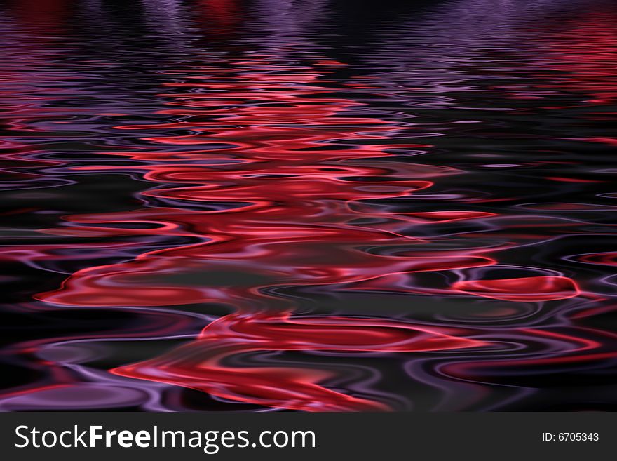 Abstract pattern of red and purple water reflections. Abstract pattern of red and purple water reflections