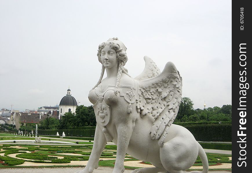 Sphinx Statue in Belvedere, Vienna. Sphinx Statue in Belvedere, Vienna