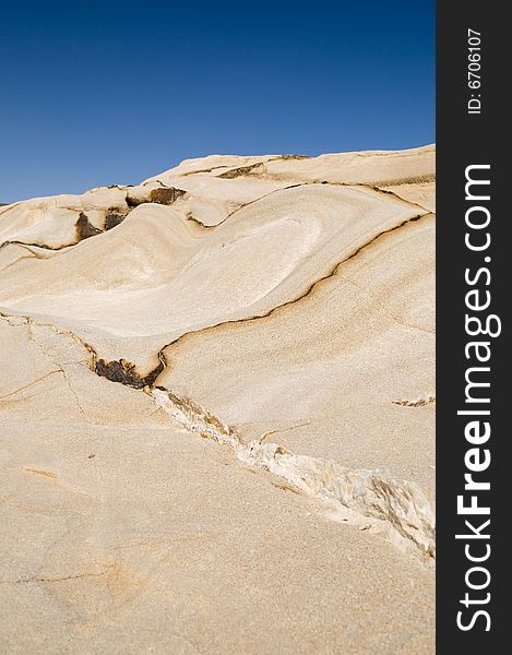 Linear composition on a beach in Spain. Linear composition on a beach in Spain