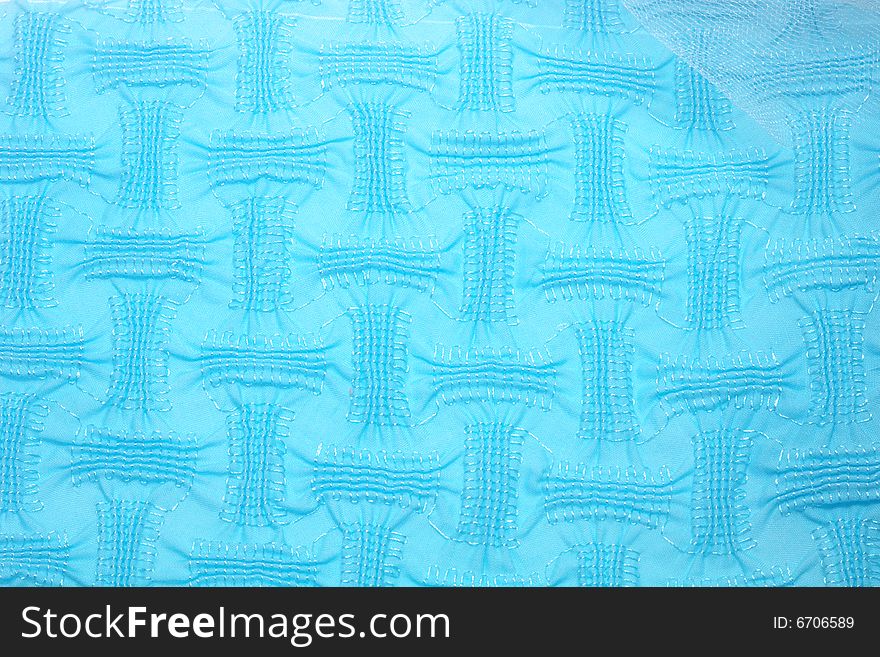 A creative blue textile background
