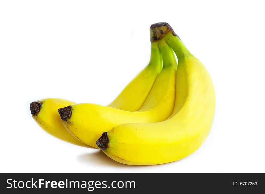 Banana fruits isolated on white background