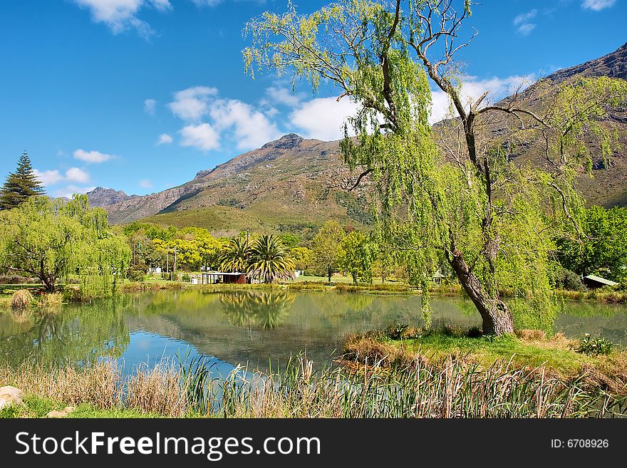 Lake and awesome mountains