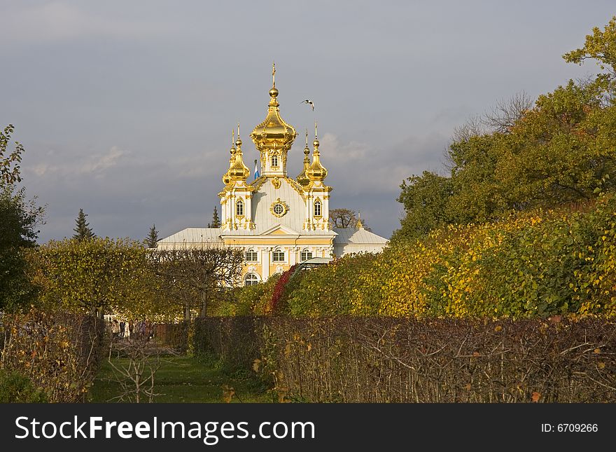 The Grand Palace In Peterhof