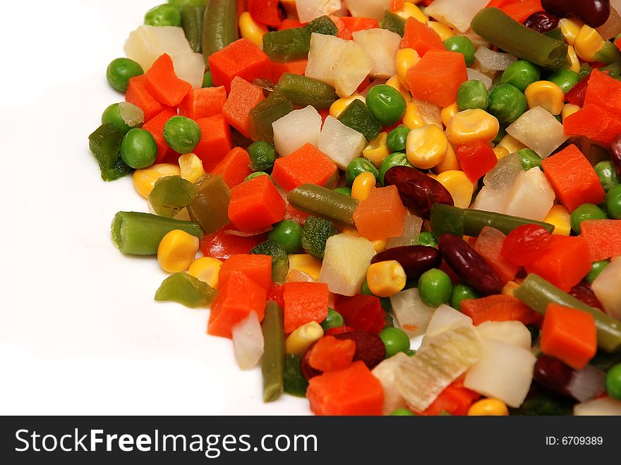 A cocktail of fresh vegetables