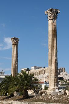 Temple Of Olympian Zeus Royalty Free Stock Photo
