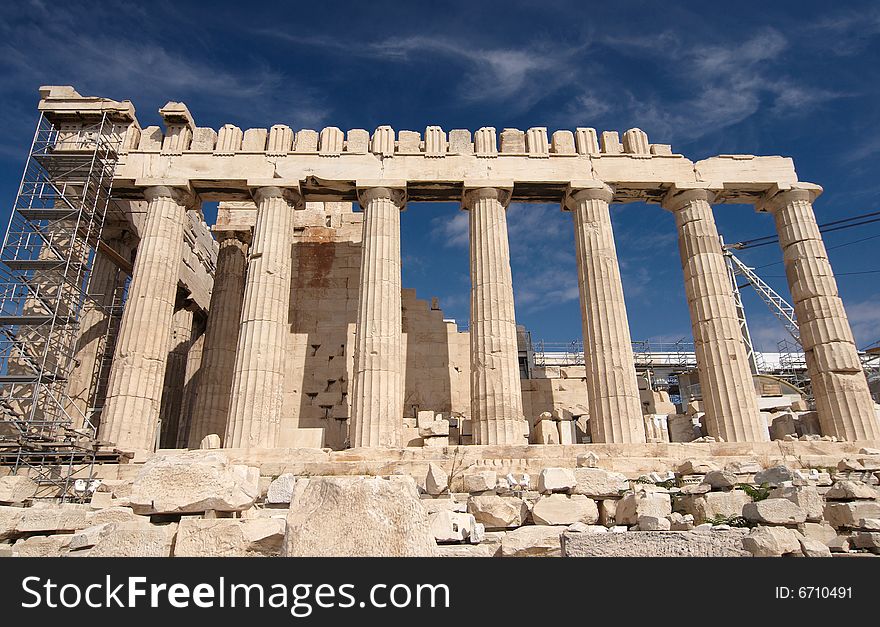 Parthenon temple, Acropolis, Athens, Greece. Parthenon temple, Acropolis, Athens, Greece