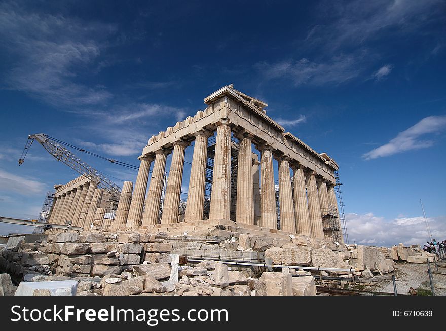 Parthenon temple, Acropolis, Athens, Greece. Parthenon temple, Acropolis, Athens, Greece