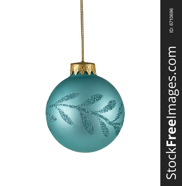 Christmas tree ornament isolated on white background