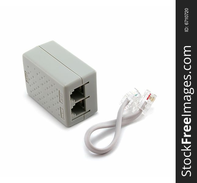 Splitter DSL And Telephone Patch Cord