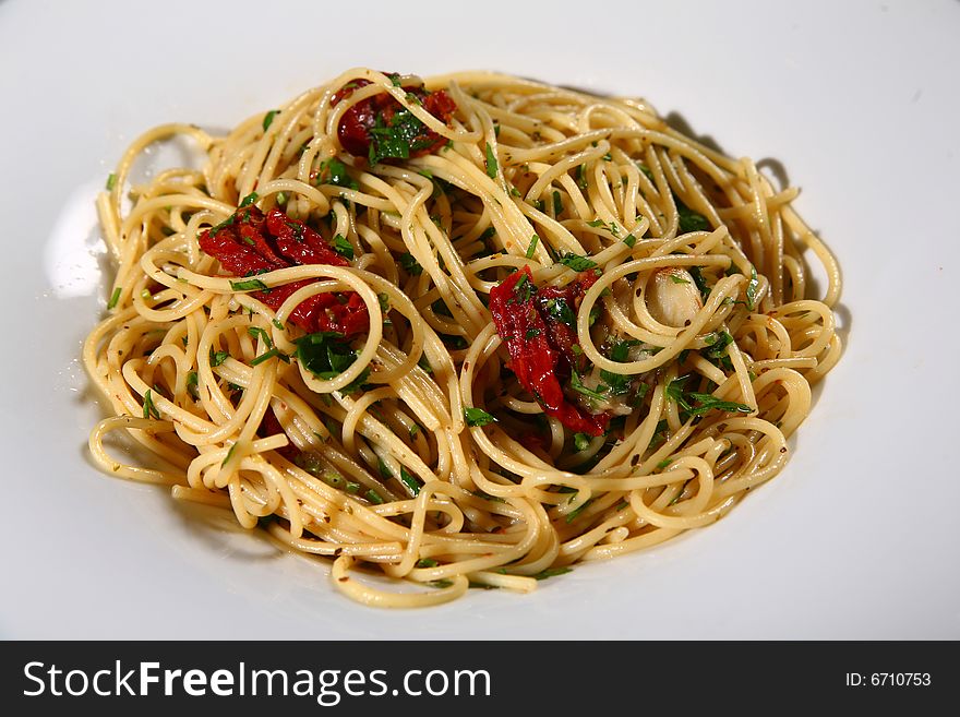 Delicious tasty pasta served 
good for menus,restaurants