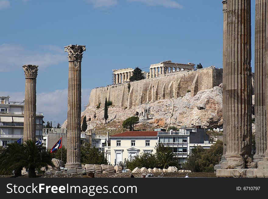 Parthenon temple, Acropolis, Athens, Greece. Parthenon temple, Acropolis, Athens, Greece