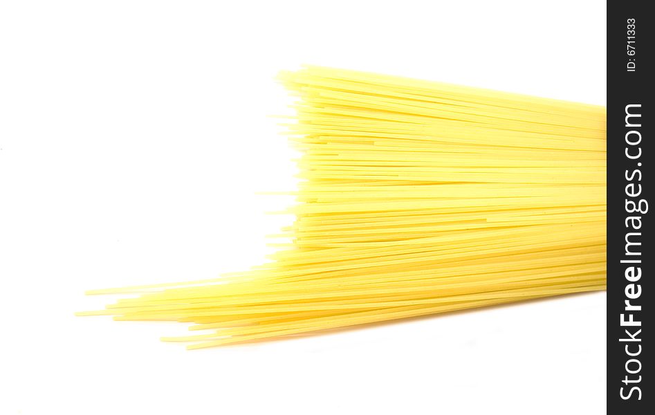 Noodles isolated on a white background