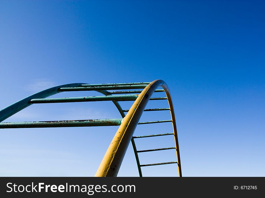 Picture of ladder and sky