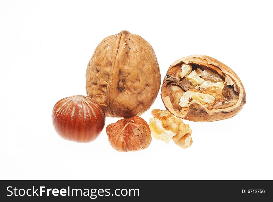 Walnuts and hazel nuts