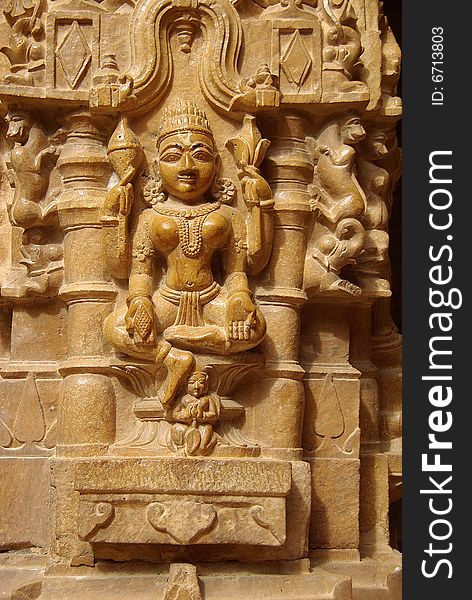 Statue in a Jain temple, Jaisalmer, Rajasthan