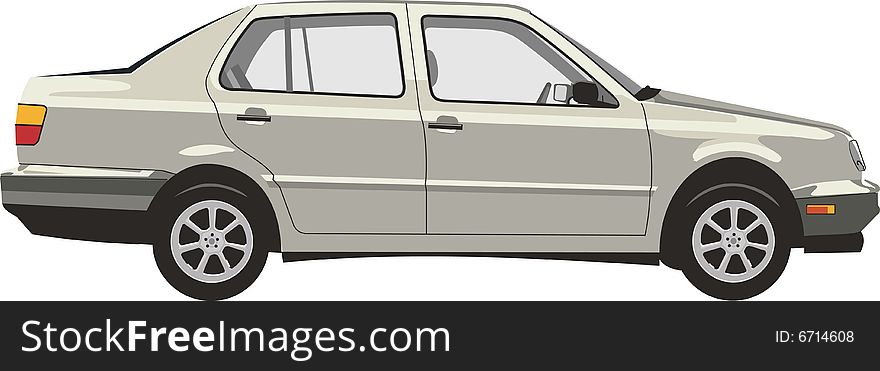 A champange jetta a3  drawing. A champange jetta a3  drawing