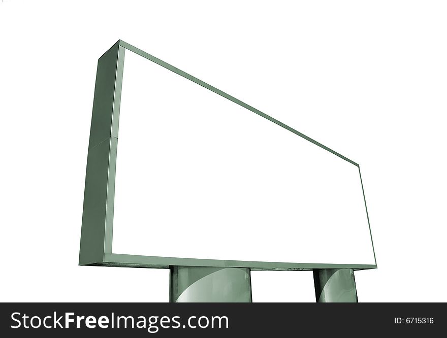 Large advertising blank billboard