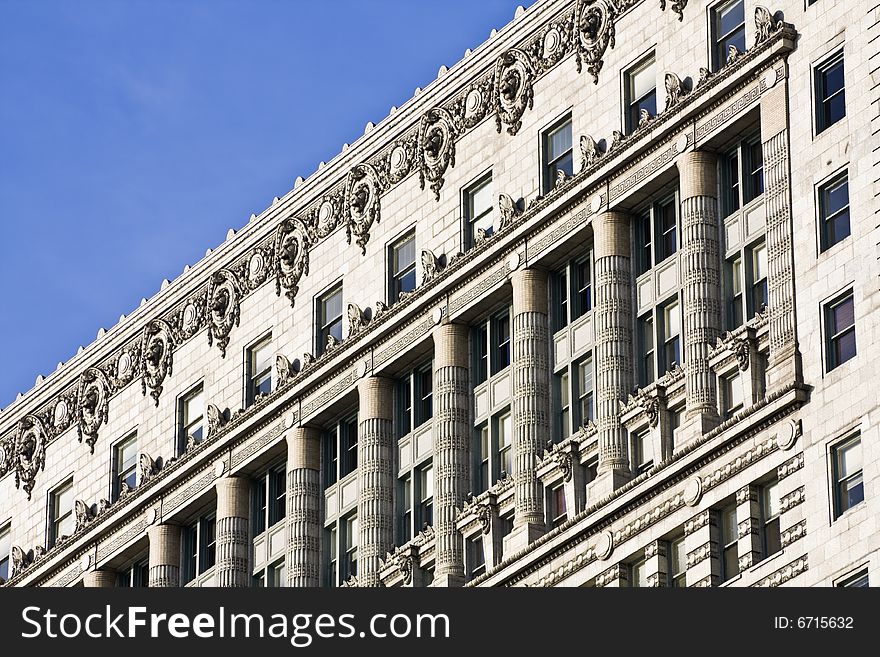 Old architecture - South Michigan Avenue in Chicago