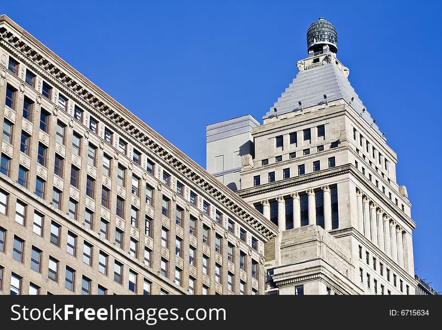 Old architecture - South Michigan Avenue in Chicago