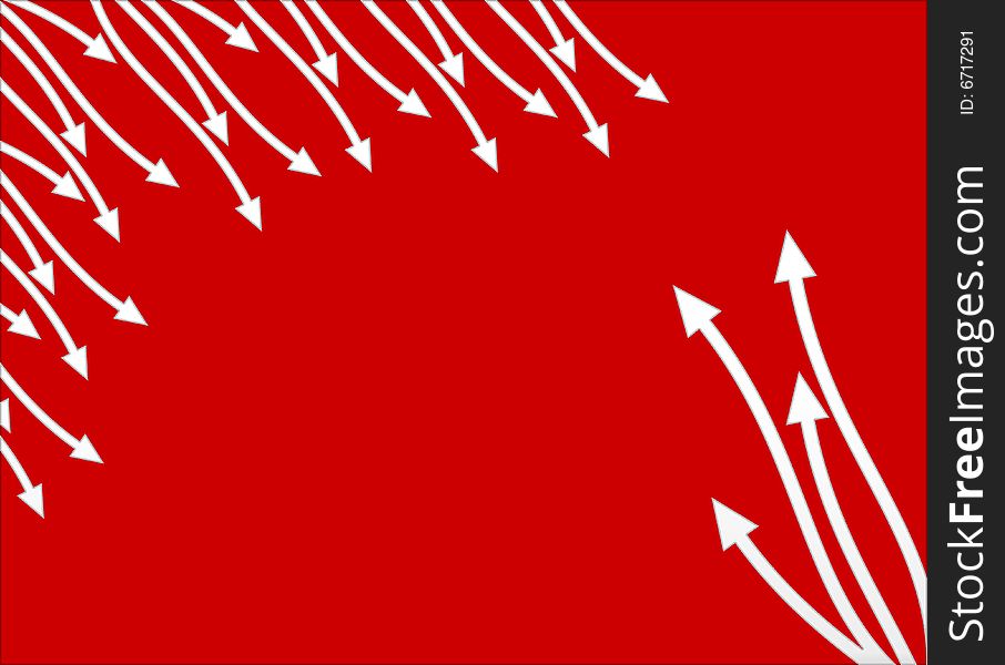 Arrows  background red color gradient