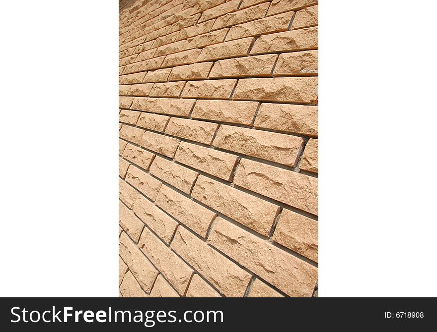 A close-up of a brick wall, texture