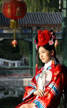 Classical Beauty In China. Royalty Free Stock Photo Classical Beauty In China. Royalty Free Stock Photo