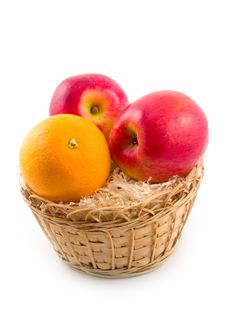 Useful Fruit Orange And Apples Royalty Free Stock Photo Useful Fruit Orange And Apples Royalty Free Stock Photo