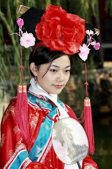Classical Beauty In China. Royalty Free Stock Photo