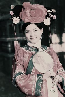 Retro Beauty In China. Stock Photo Retro Beauty In China. Stock Photo