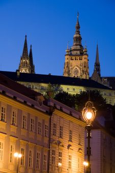 Sunset Scenery In Prague Royalty Free Stock Image
