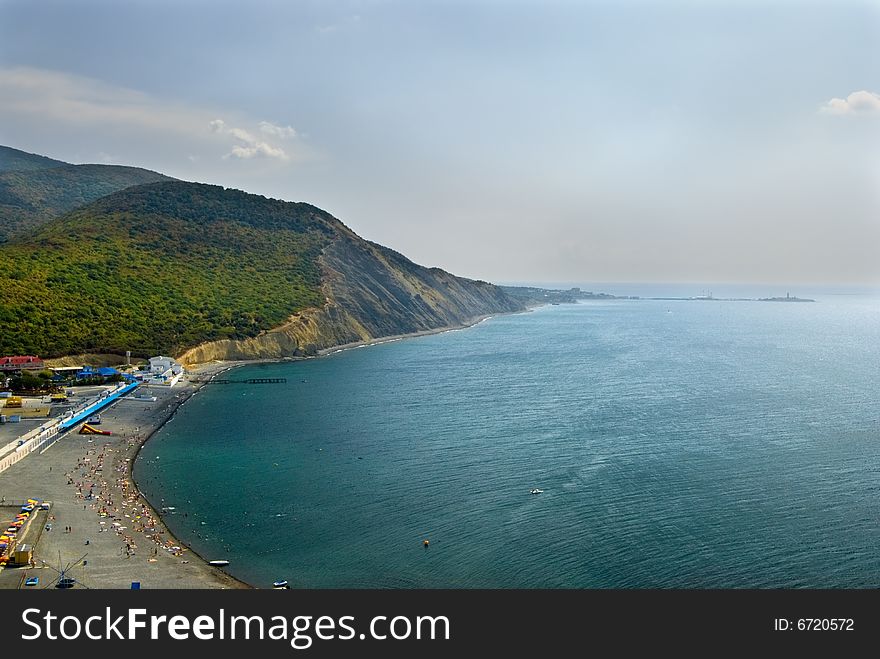 Beach On The Coast Of The Black Sea
