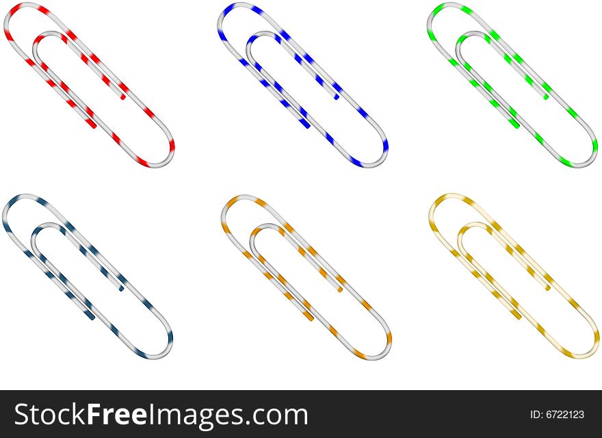 Nice Color Metal clips to collect paper sheets