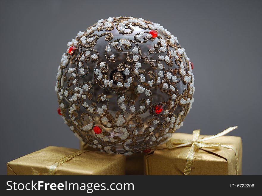 New year tree sphere toy. New year tree sphere toy