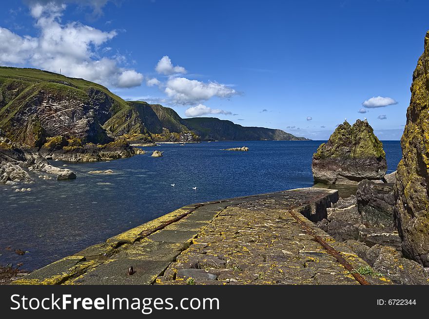 Pettico Wick is a beautiful inlet on Scotlands East Coast. Pettico Wick is a beautiful inlet on Scotlands East Coast