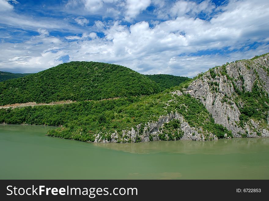 River Danube gorge in Serbia